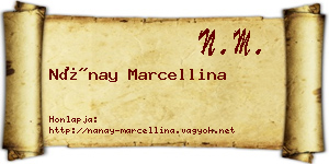 Nánay Marcellina névjegykártya